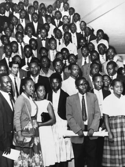 Eighty-one students arrive in New York in 1959