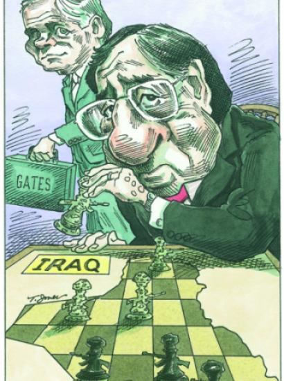 Iraq and Gates chess game