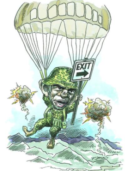 man in parachute