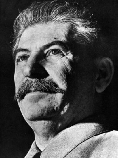 Photographic portrait of the “Great and Generous Leader,” Joseph Stalin.