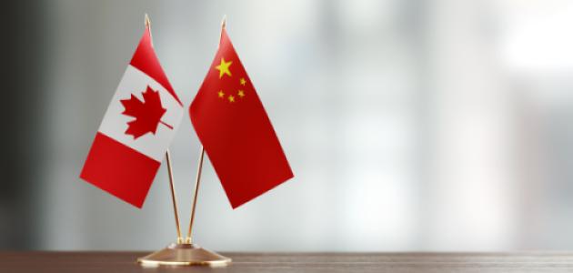 China and Canada Flags