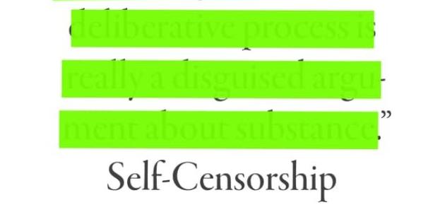 Self-Censorship
