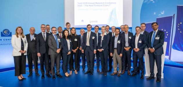 Scholars from across the United States and European Union participated in the Tenth Annual ECB Research Conference on “The Next Financial Crisis?,” organized jointly with the Hoover Institution. Photo credit: Andrej Hanzekovic/ECB