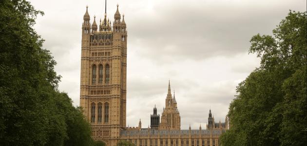 The Union Jack Flies Above London's Houses Of Parliament