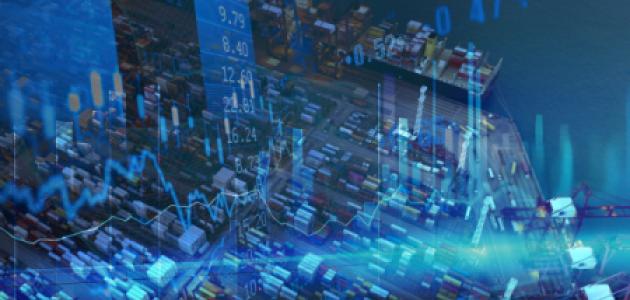 Global Commerce and Business logistics stock photo