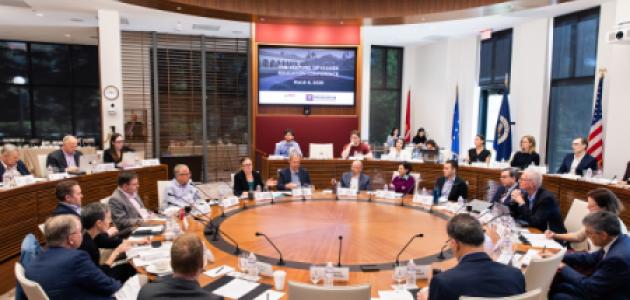 Scholars from across the US are seen in Annenberg Conference Room for RAI’s Culture for Higher Education Conference on March 4, 2026. (Patrick Beaudouin)