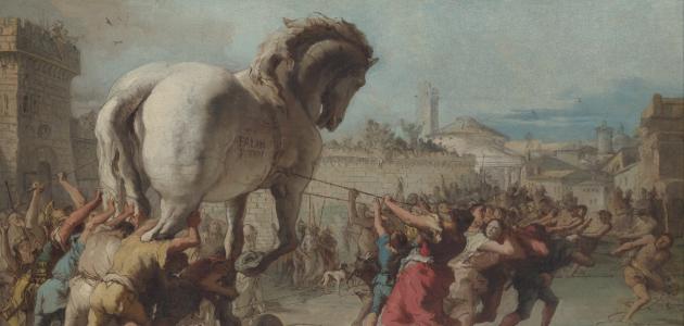 The Procession of the Trojan Horse in Troy