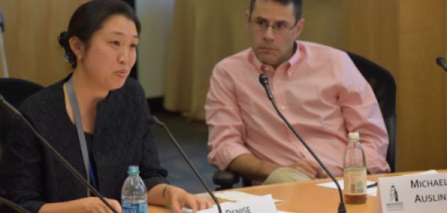 Denise Ho (left) and Michael Auslin (right) in the workshop.