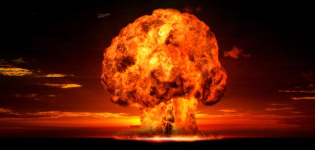 Nuclear bomb's tell-tale mushroom cloud