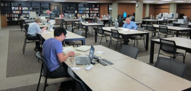 The new archives reading room on April 15, 2014