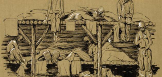 Thomas Sgovio&#039;s drawing of the harsh conditions in the Soviet Gulag (1972)