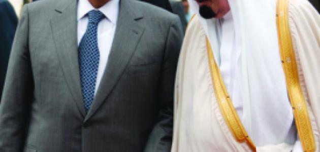 Saudi King Abdullah, right, and then-president Hosni Mubarak of Egypt