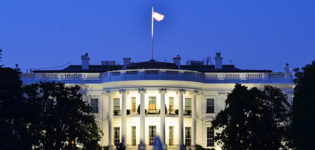 White House at night