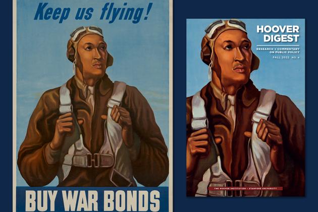 Comparison of Poster US 7434 and Hoover Digest cover