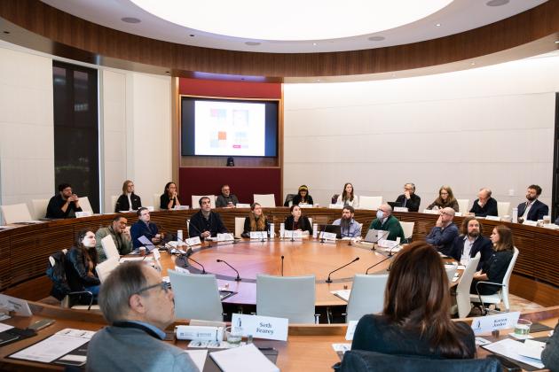 Attendees at the Designing Trustworthy AI in a Polarized World are seen in Annenberg Conference Room on March 21, 2025. (Patrick Beaudouin) – Make hed