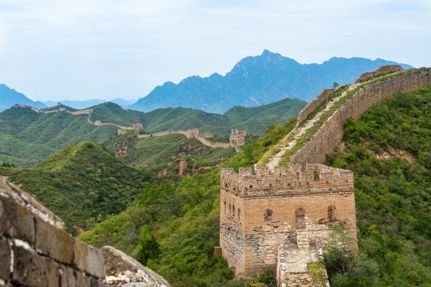The Great wall of China stock photo