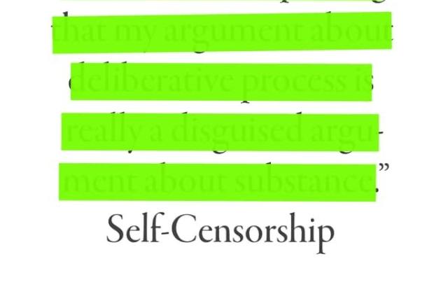 Self-Censorship
