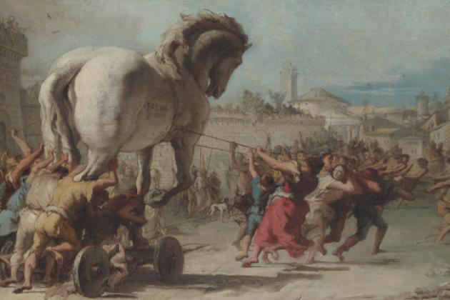 The Procession of the Trojan Horse in Troy