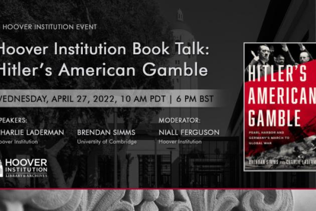 Image for Book Talk: Hitler’s American Gamble