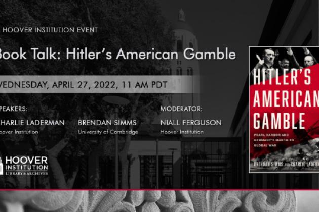 Image for Book Talk: Hitler’s American Gamble