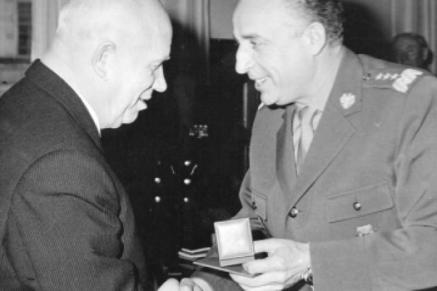 Marian Spychalski with Nikita Khrushchev, Moscow, November 1962