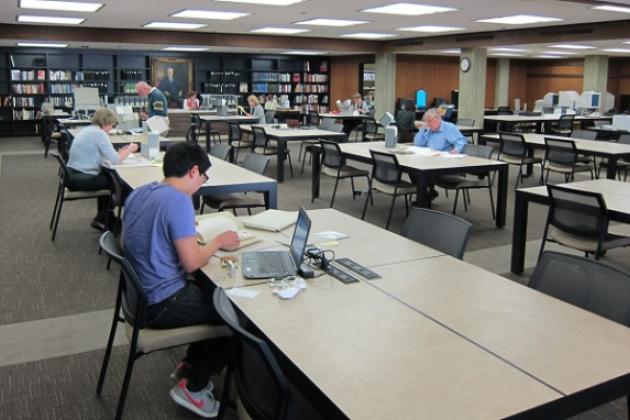 The new archives reading room on April 15, 2014