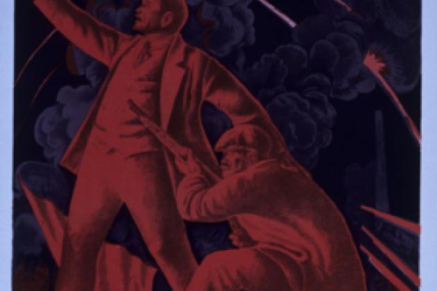 Lenin Leading a Revolutionary Worker