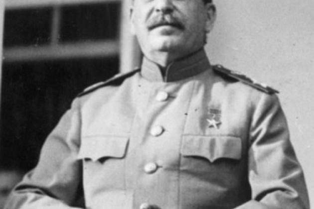 Stalin at the Tehran Conference in 1943.