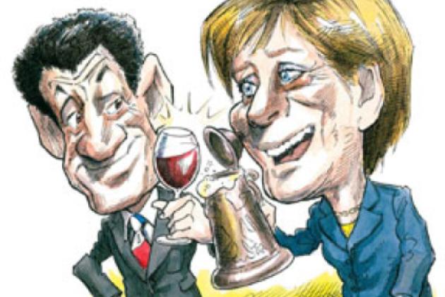 picture of Angela Merkel and Nicolas Sarkozy