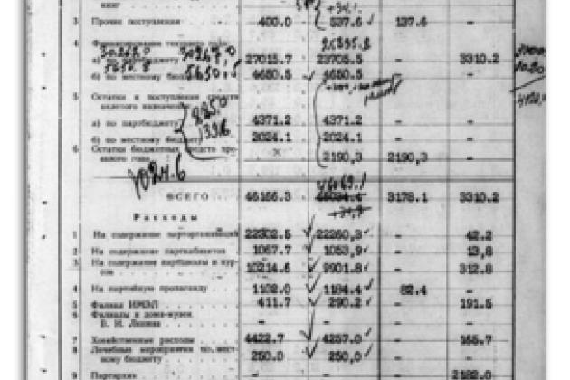 Soviet financial document