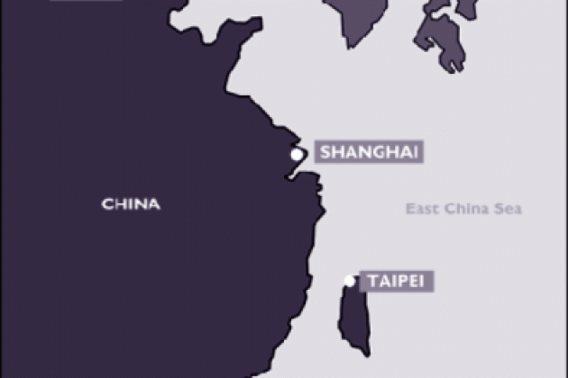 Map of China and Hong Kong