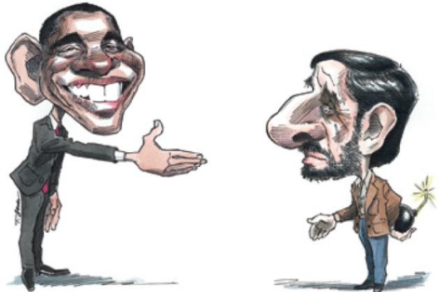 Barack Obama an Mahmoud Ahmadinejad