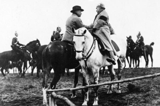 Former president Theodore Roosevelt and Kaiser Wilhelm II