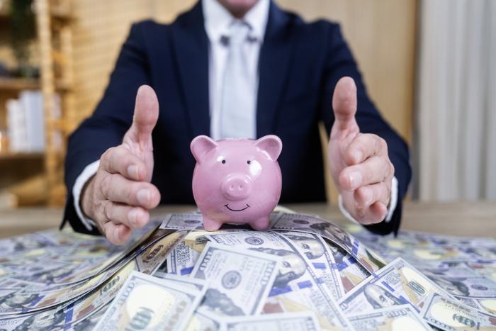 Insurance money - stock photo