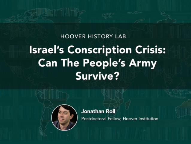 Israel’s Conscription Crisis | Jonathan Roll