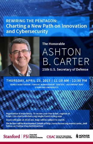 Image for The Drell Lecture: Rewiring the Pentagon, Charting a New Path on Innovation and Cybersecurity