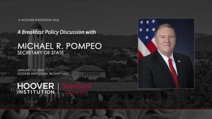 Image for A Breakfast Policy Discussion With Secretary Of State Michael R. Pompeo