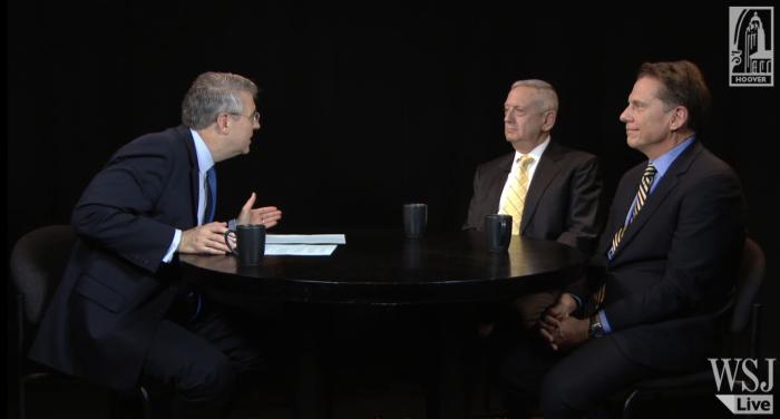 Hoover fellow Peter Robinson interviews Jim Hake and General Jim Mattis