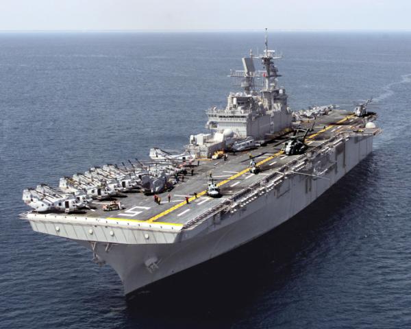 USS Bataan (LHD-5), a Wasp-class amphibious assault ship.
