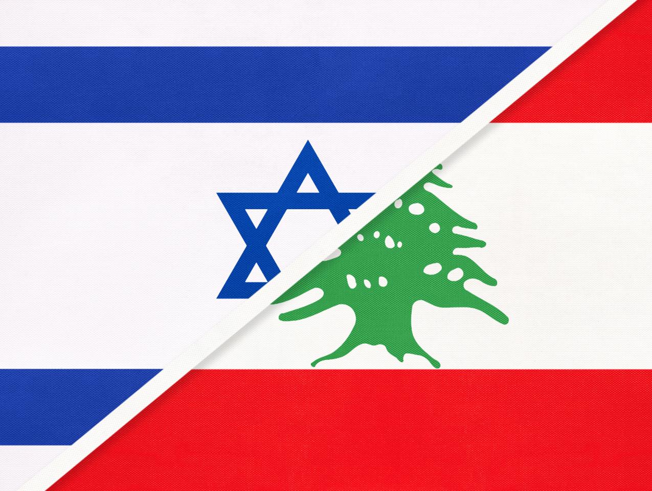  Lebanon/Israel flags