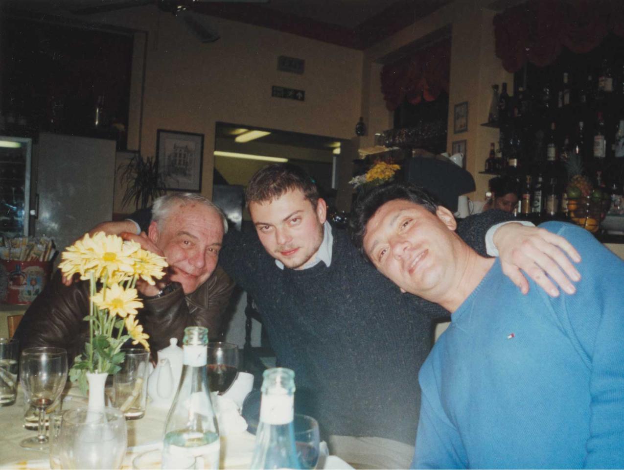 3 men sitting at a table - Vladimir Bukovskii left Vladimir Kara-Murza center Boris Nemtsov right