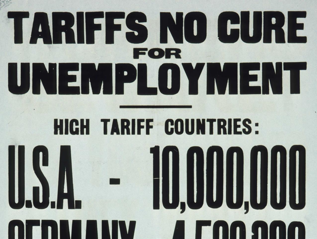 Tariffs No Cure For Unemployment
