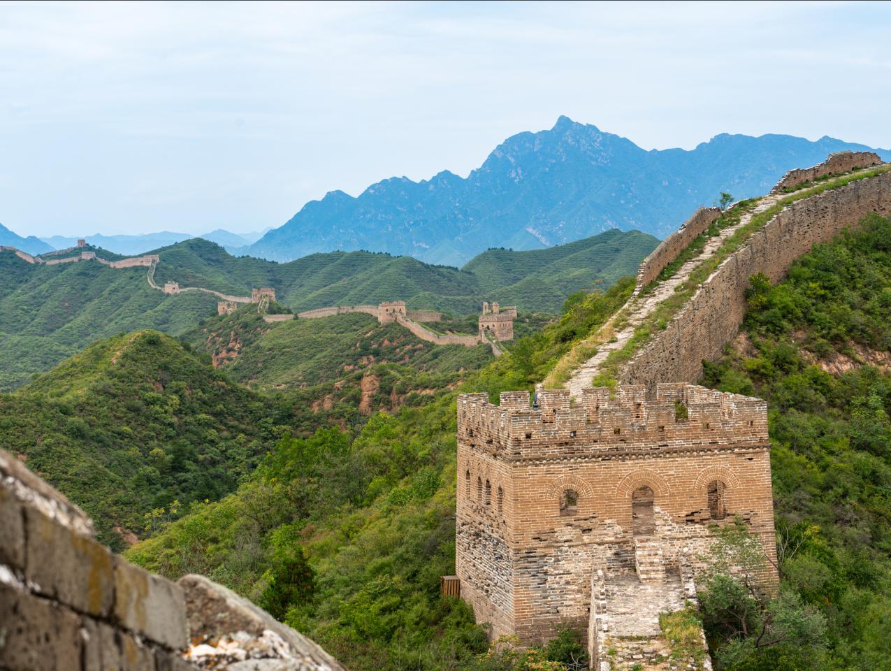 The Great wall of China stock photo