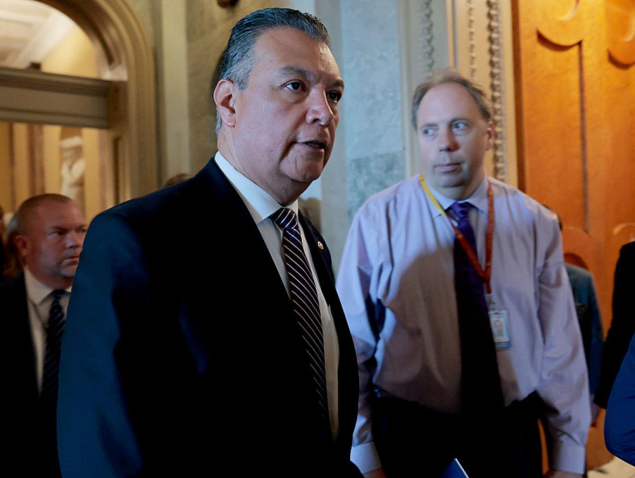 California Sen. Padilla Delivers Speech On Removal From DHS Press Conference