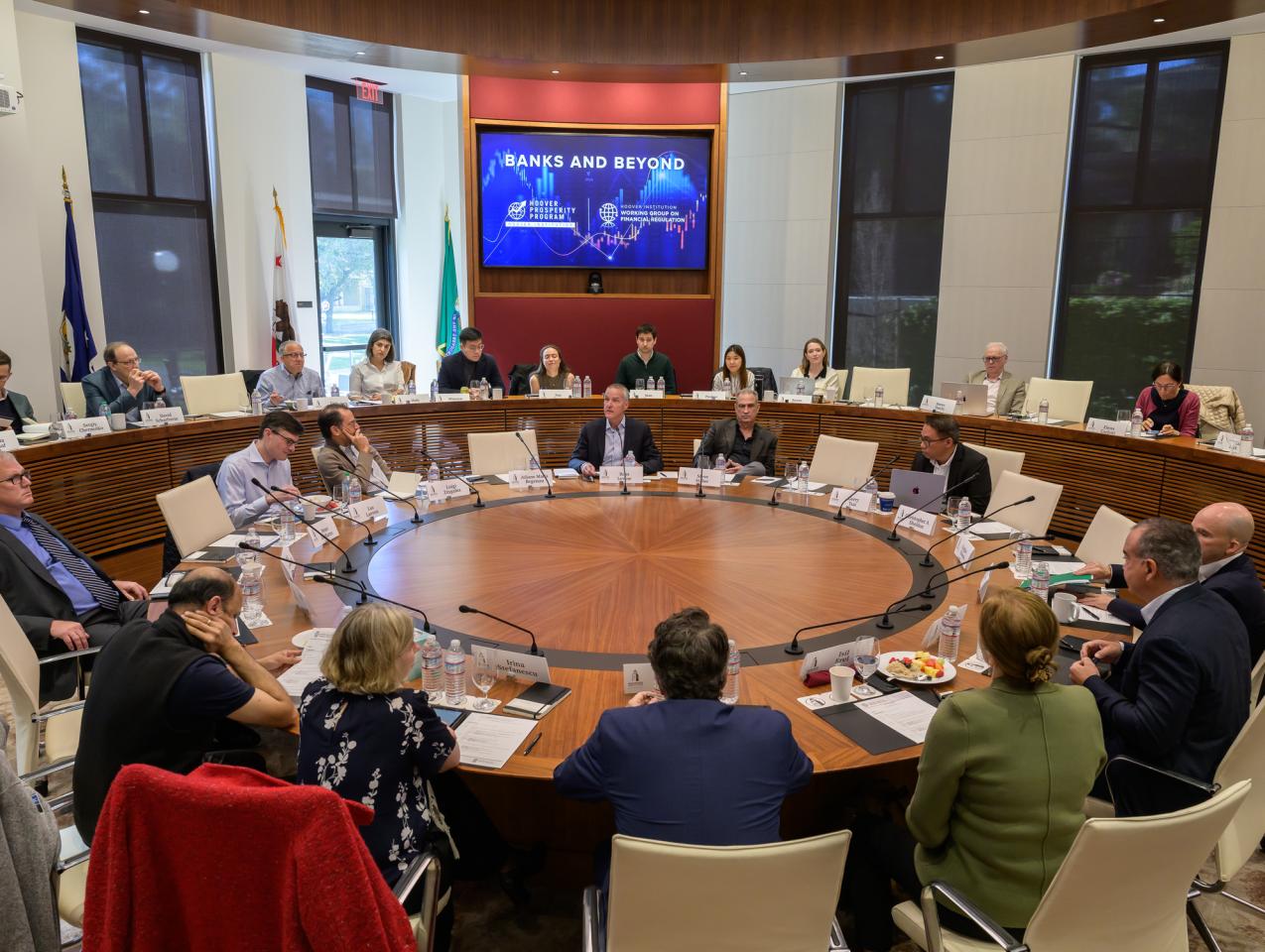 The Hoover Program on the Foundations of Economic Prosperity hosted the Banks and Beyond conference on April 3–4, 2025, convening scholars and industry leaders from across the country.