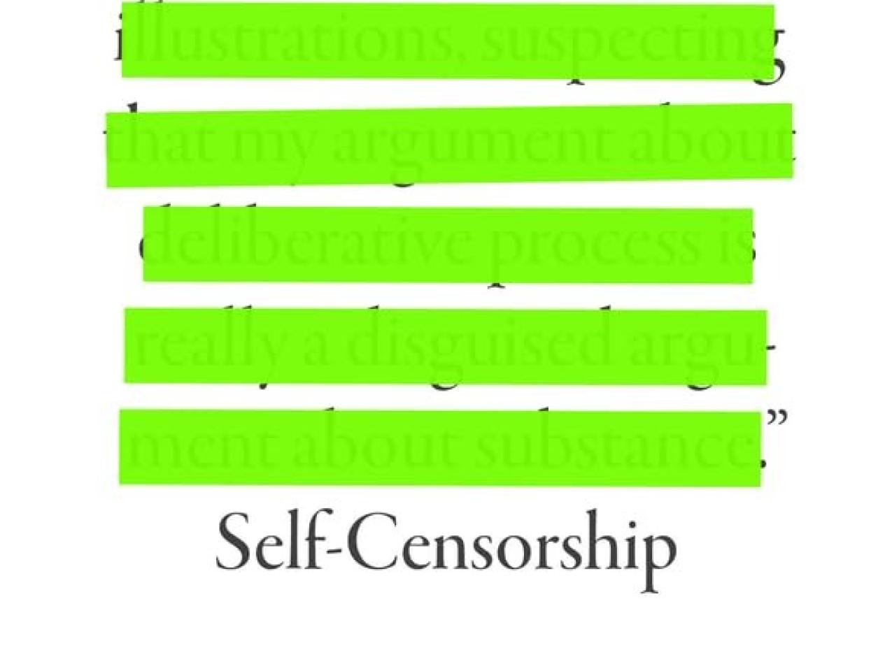Self-Censorship