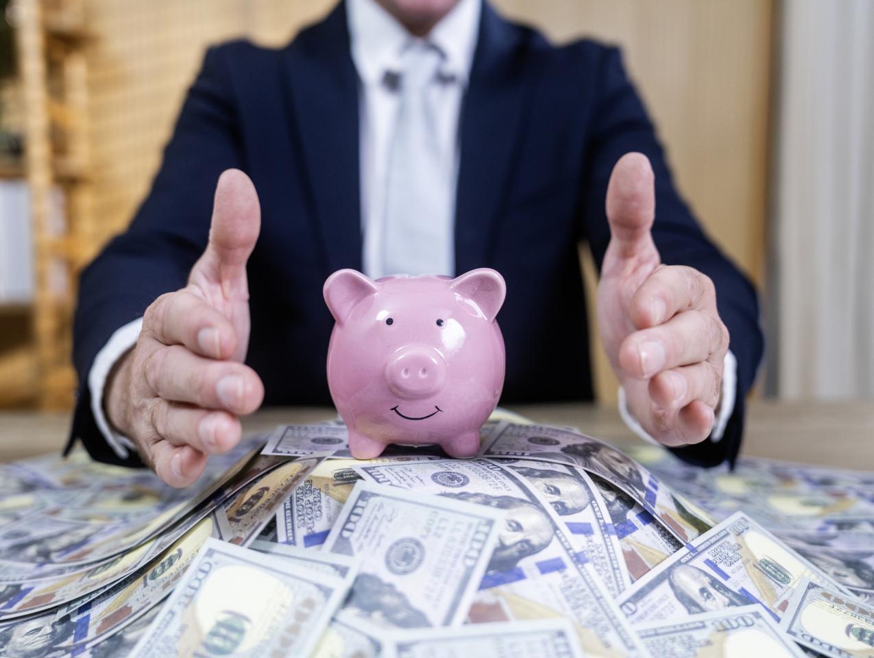 Insurance money - stock photo