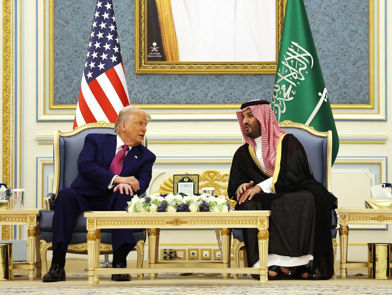 Trump and Crown Prince Mohamed bin Salman of Saudi Arabia