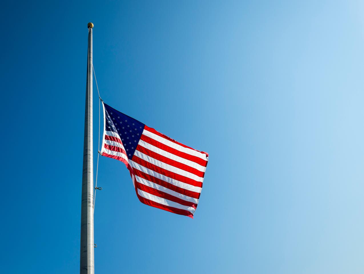 US Flag Half Mast