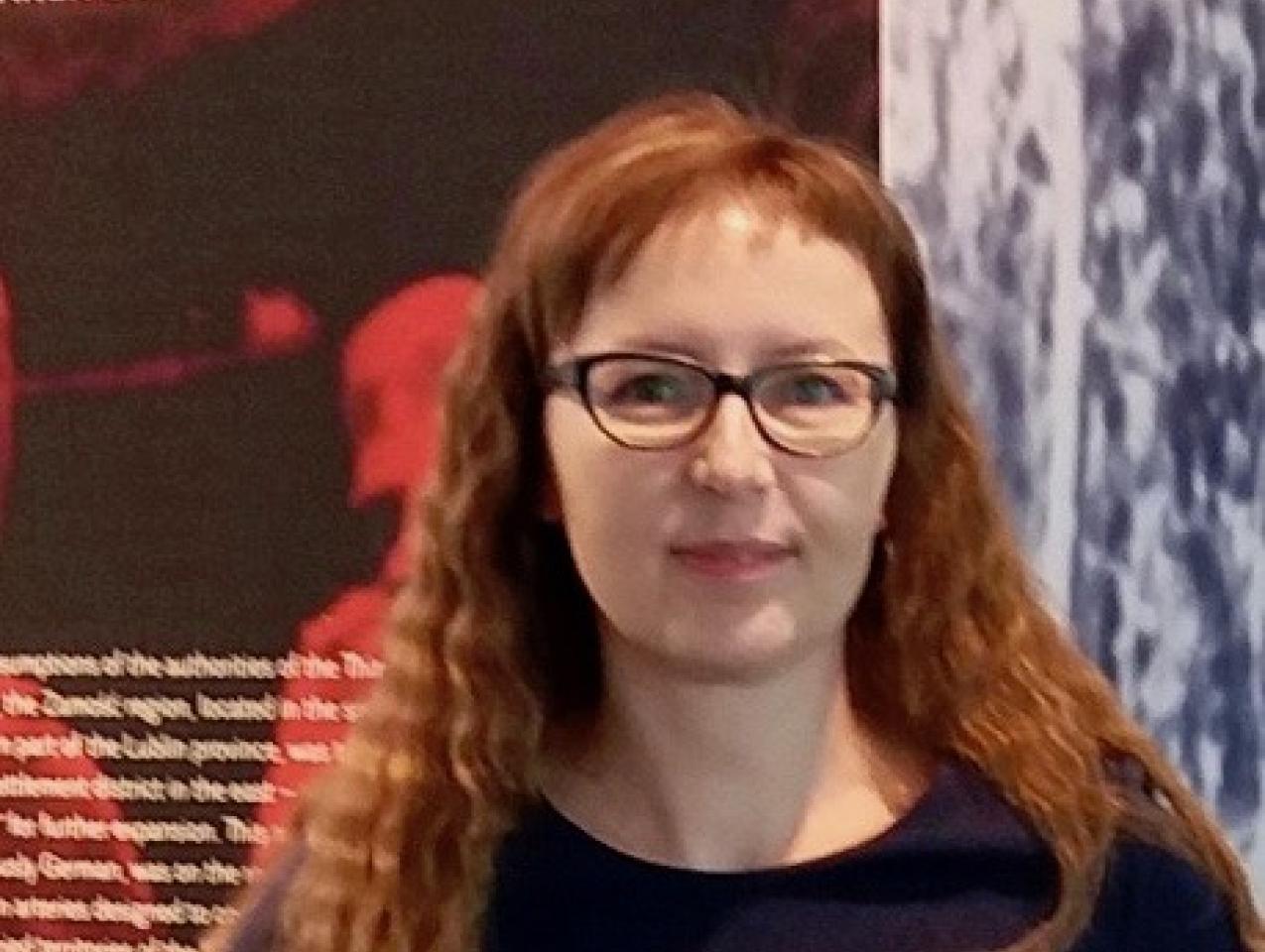 Dorota Niedziałkowska, PhD at the State Museum at Majdanek in Lublin 